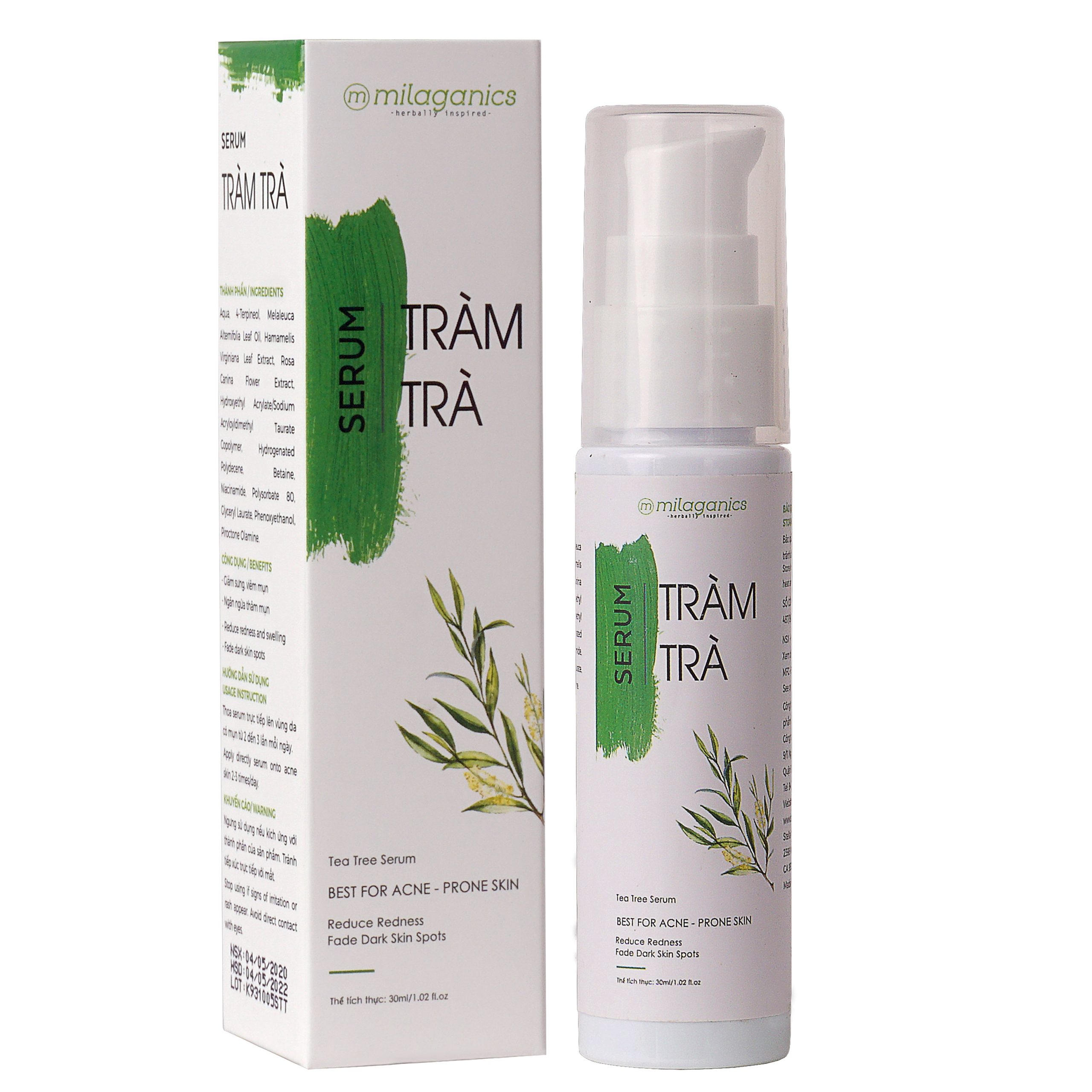 Tinh Chất Serum Mụn Tràm Trà Teatree 30ml – Milaganics