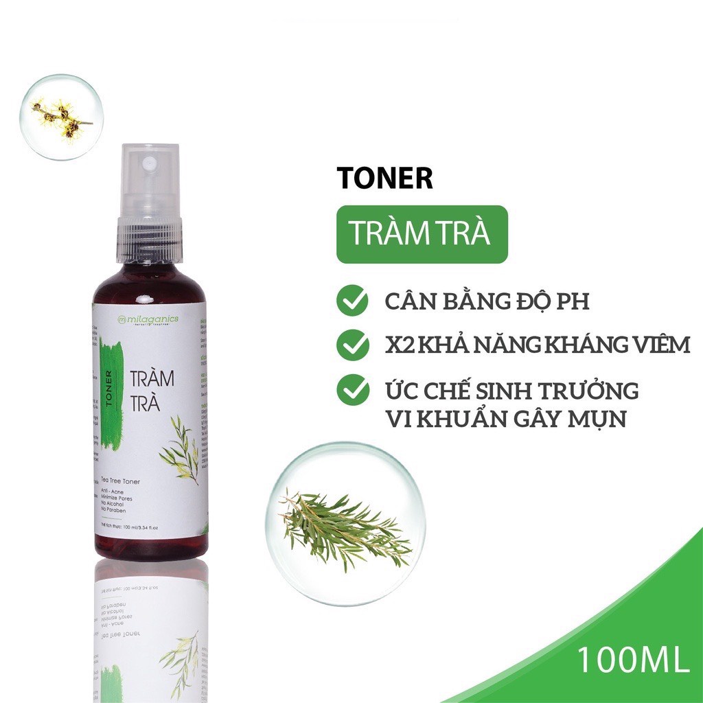 Toner Tràm Trà Ngừa Mụn – Milaganics