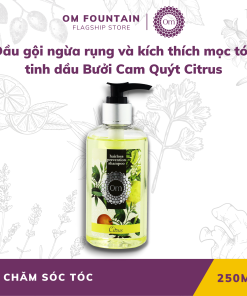 Dầu Gội Ngừa Rụng Và Kích Thích Mọc Tóc Tinh Dầu Bưởi Cam Quýt Citrus 250ml – Om Fountain