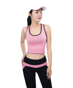 Bộ Tập Thể Thao Nữ Quần Lửng Phối áo Lưới Croptop Dl501 Màu Cam – Ansa Sport