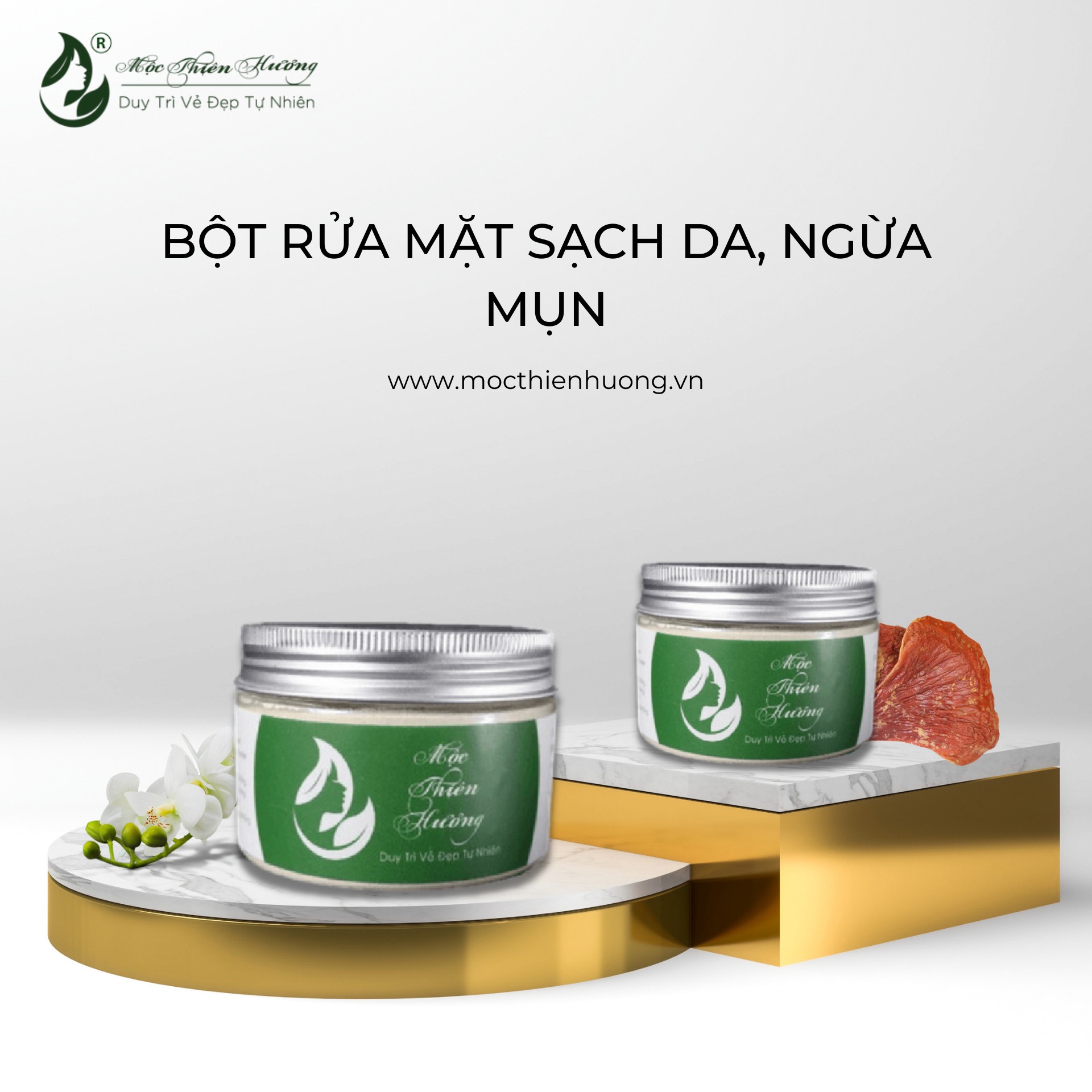 Bột Rửa Mặt Thảo Dược 100g – Mộc Thiên Hương