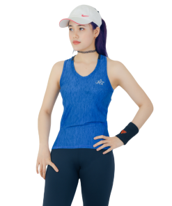 áo Sát Nách Thể Thao Nữ Ar603 Màu Xanh Trơn – Ansa Sport