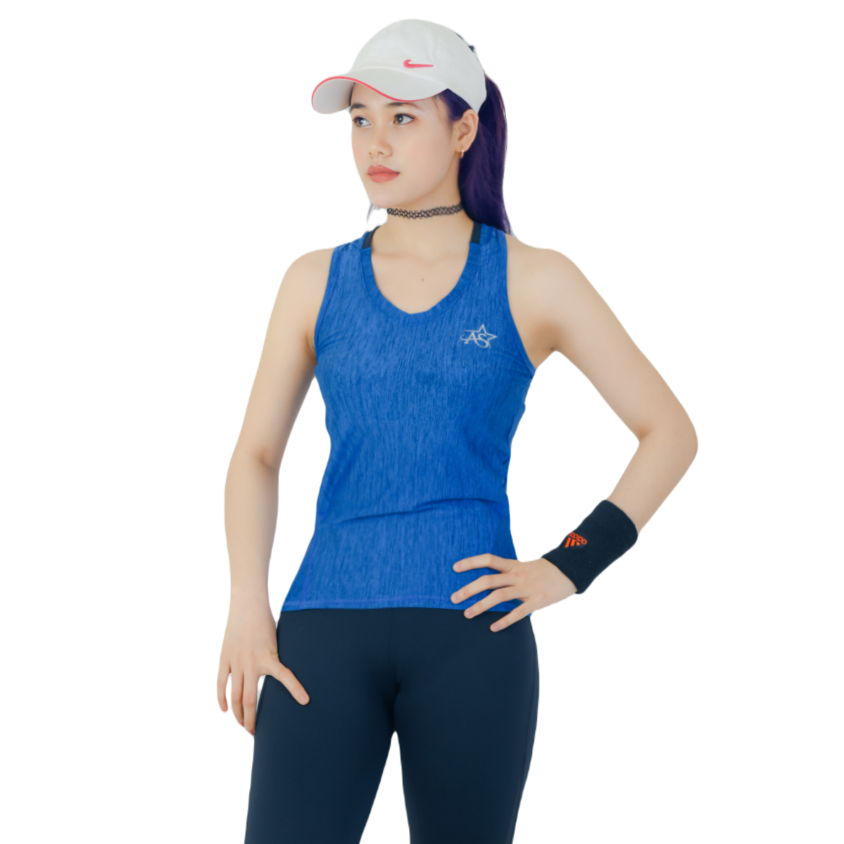 áo Sát Nách Thể Thao Nữ Ar603 Màu Xanh Trơn – Ansa Sport