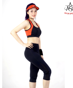 Quần Lửng Thể Thao Nữ An Sa Phối Lưới Chữ V – Ansa Sport