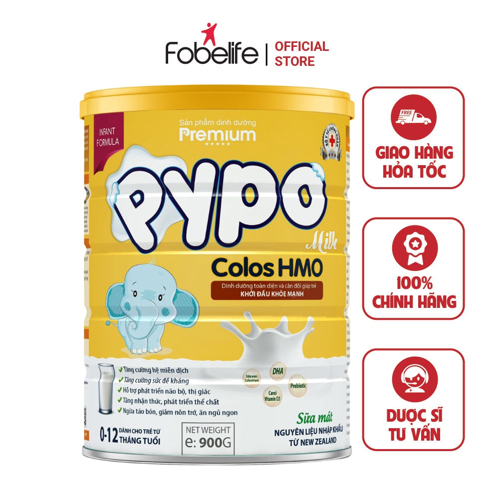 Sữa Bột Pypo Colostrum Hmo Cho Trẻ 0-12 Tháng Chống Táo Bón 900g – Findkosts