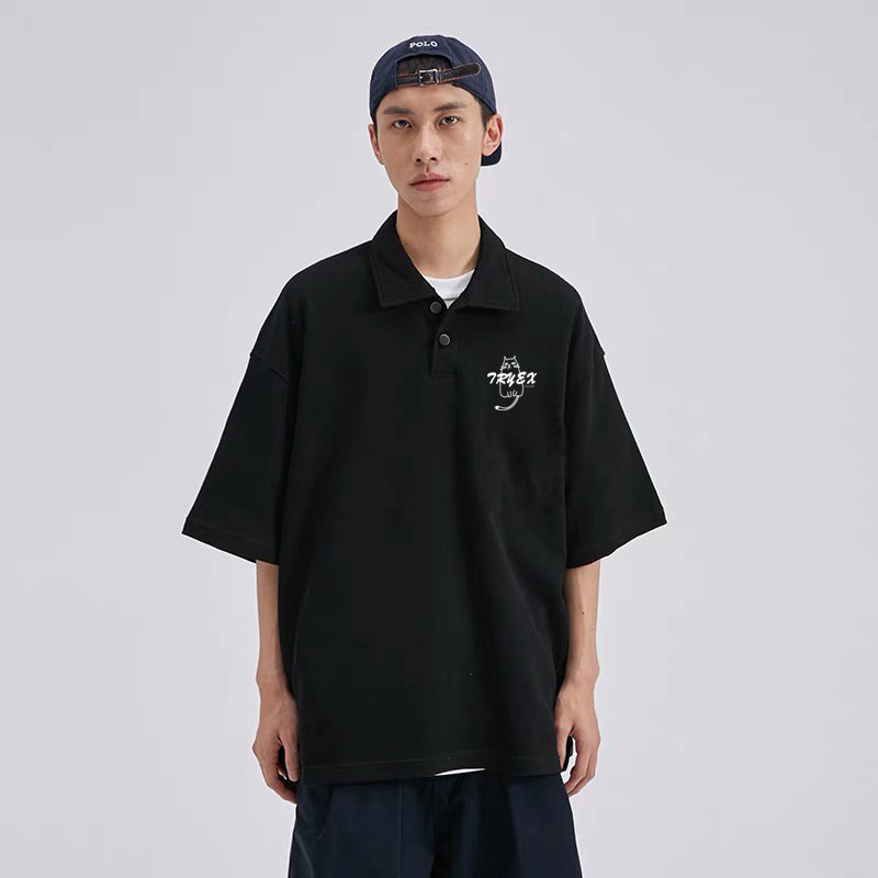 áo Thun Polo Form Rộng Mèo Tryex – Phong Boutique