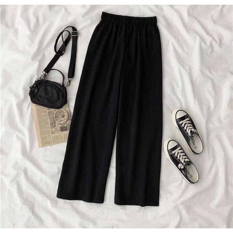 Quần ống Rộng Suông Nữ, Lưng Cao, Vài Mềm Tôn Dáng Siêu Hot – Pg Fashion