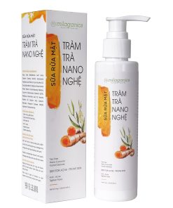 Sữa Rửa Mặt Tràm Trà Nano Nghệ Ngăn Ngừa Mụn, Làm Sạch Da Nhạy Cảm 135ml – Milaganics