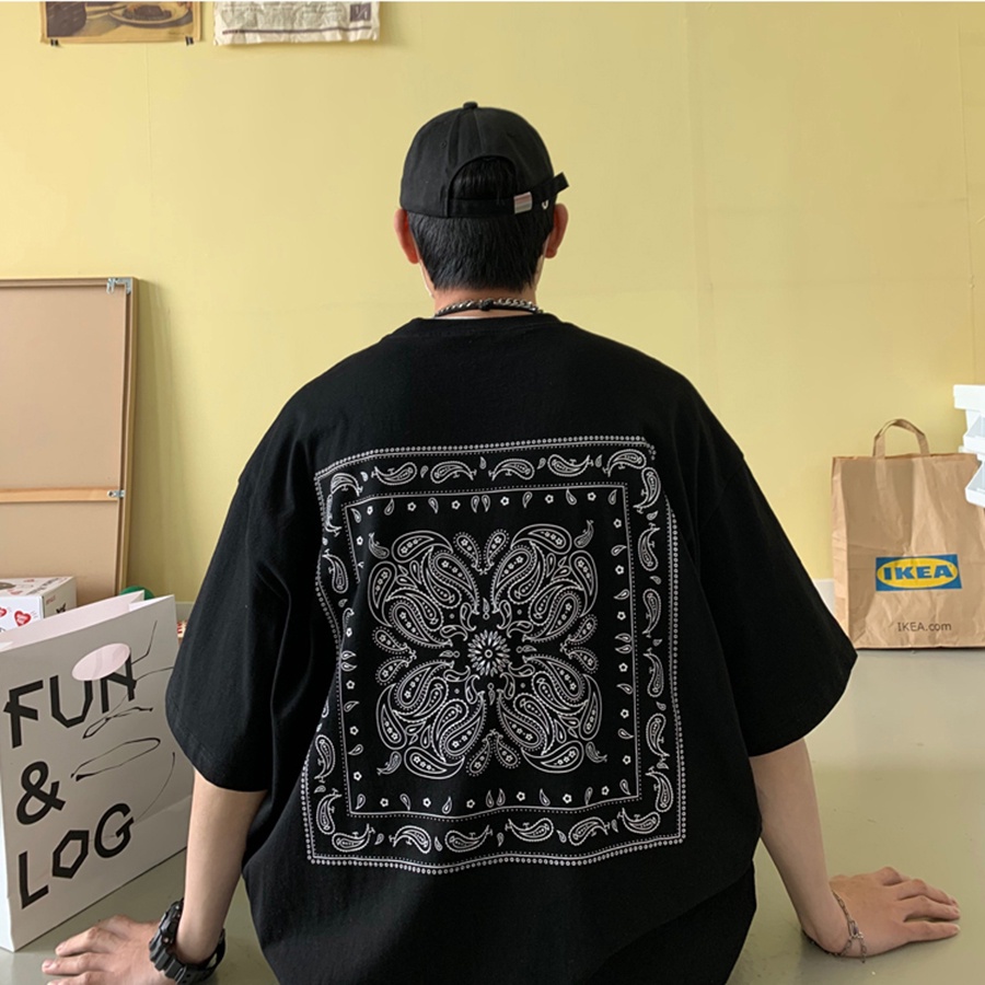áo Thun Tay Lỡ Form Rộng Hoa Văn Lưng – Phong Boutique