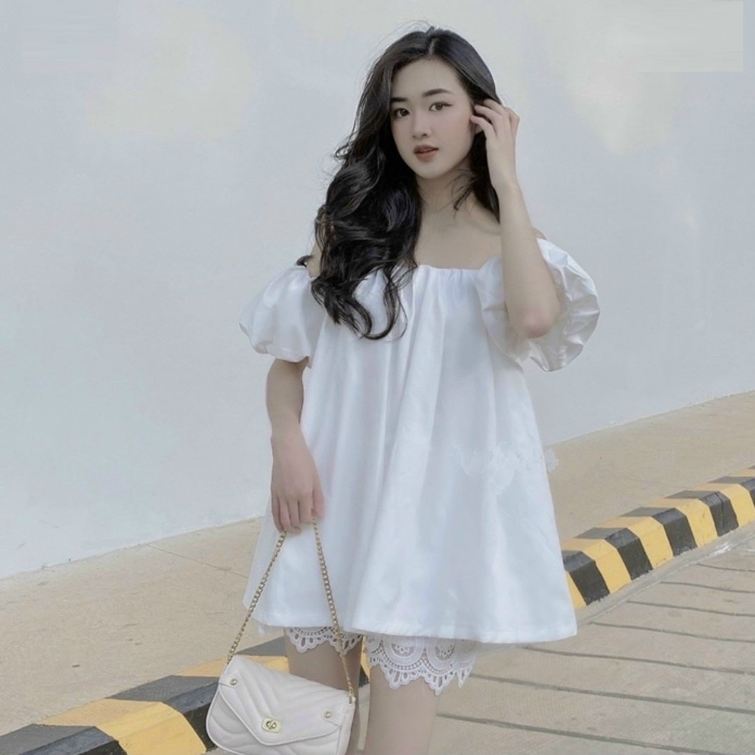áo Kiểu Voan Trễ Vai Bánh Bèo – Lê Phương Boutique