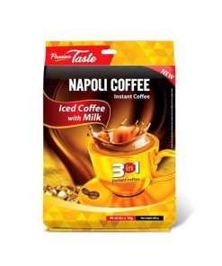 [bịch] Cà Phê Hòa Tan Sữa Nóng 3in1 – Napoli Coffee – 50 Gói/bịch