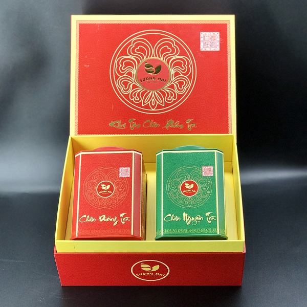 Hộp Quà Tặng Khai Tâm Tứ Phẩm Trà – Sương Mai