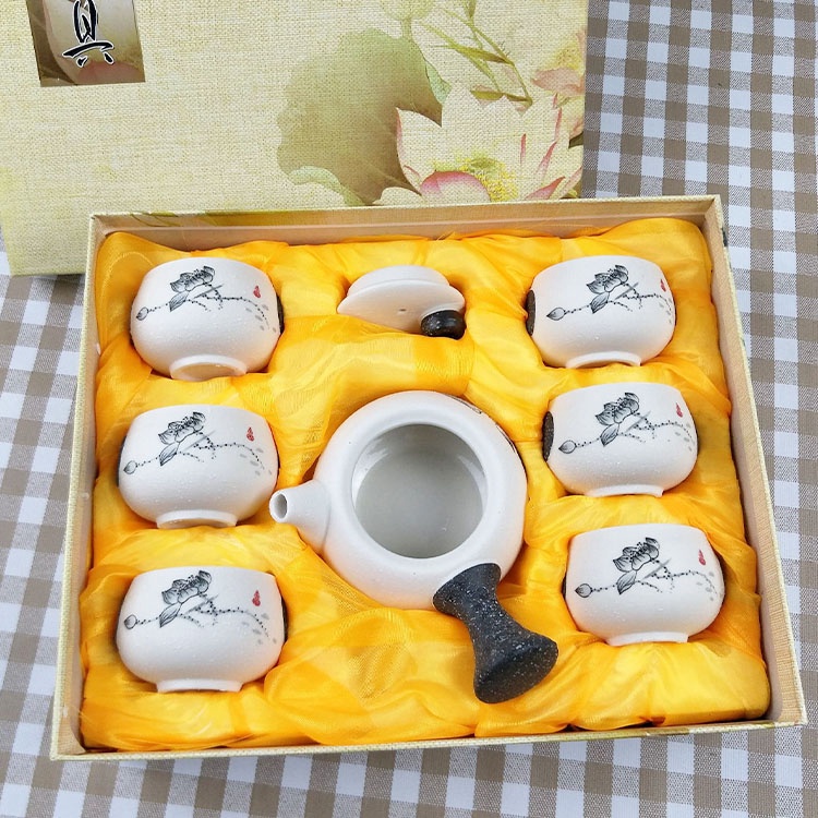 Bộ ấm Pha Trà định Châu Hoa Sen – Sương Mai
