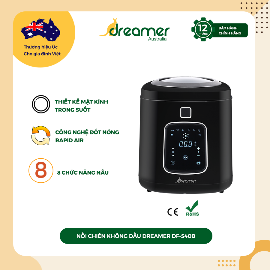 Nồi Chiên Không Dầu Dreamer Df-s40b 3.5l