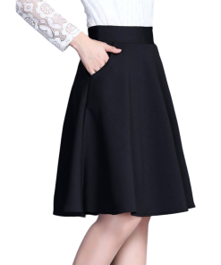 Chân Váy Xòe đến đầu Gối Phối Hai Túi Thời Trang – Chipxinhxk