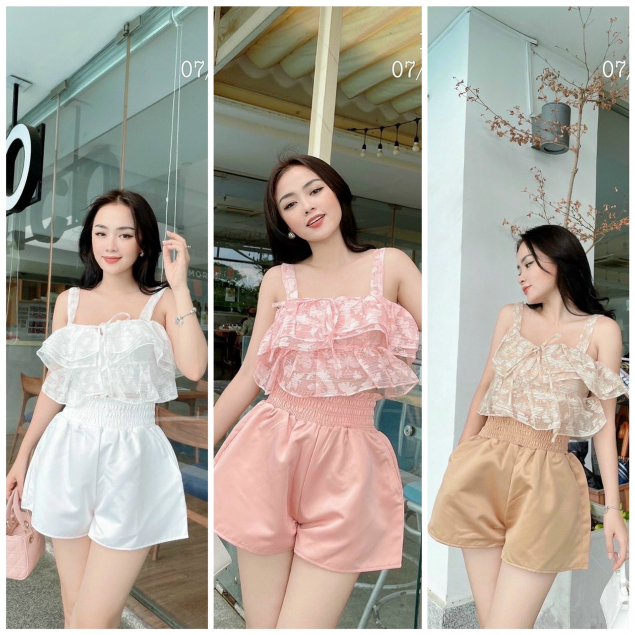 Quần Short Vải Bóng – Lê Phương Boutique
