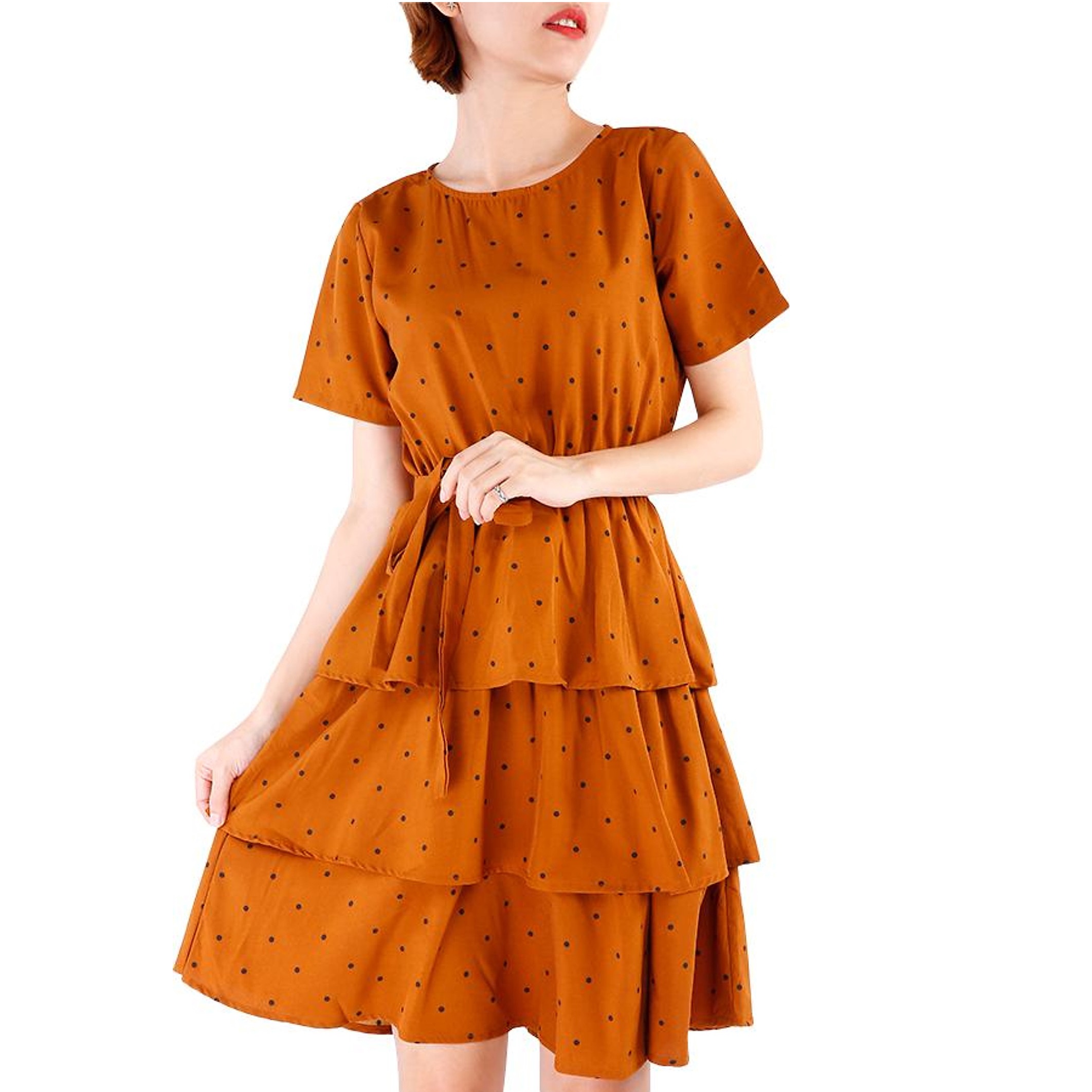 đầm Chấm Bi 3 Tầng – Vanass