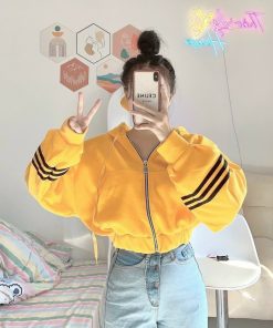 áo Khoác Nỉ Ngoại Lửng Tay Phồng – Lê Phương Boutique