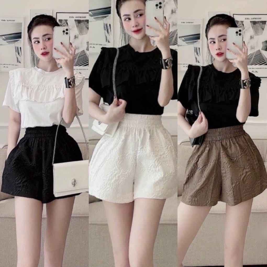 Quần Short Hoa Phồng – Chipxinhxk
