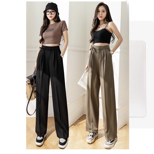 Quần Tây ống Rộng Thắt Dây Eo Siêu Hot – Vanass