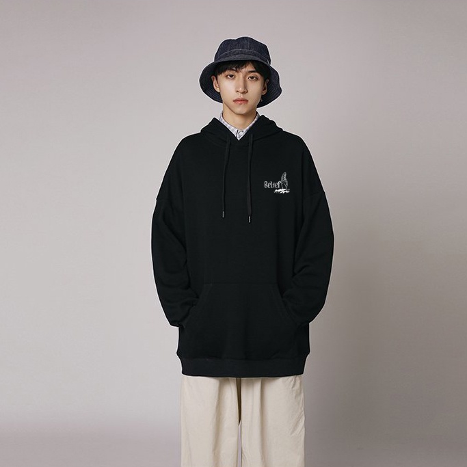 áo Hoodie G.w.y Nỉ Bông Cotton Form Rộng Mũ To 2 Lớp – Monster X Street