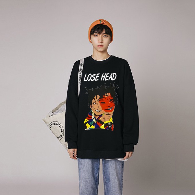 áo Sweater Nỉ Bông Cotton Lose Head Form Rộng – Monster X Street