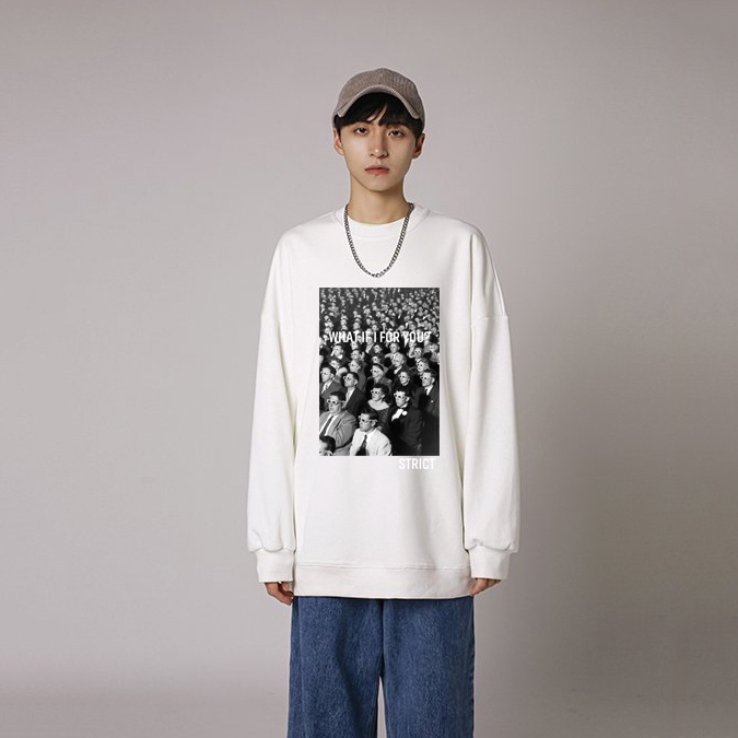 áo Sweater Nỉ Bông Cotton Strict Form Rộng – Monster X Street