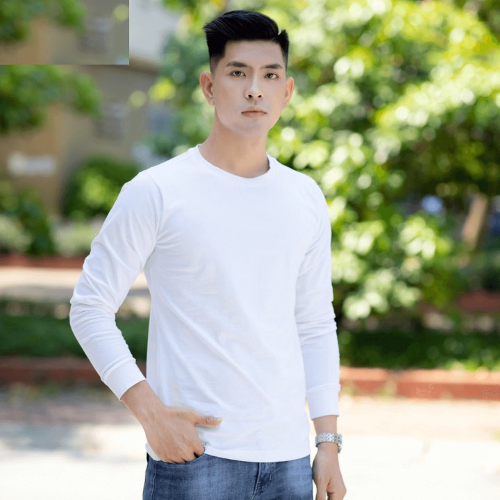 áo Nam Dài Tay Cổ Tròn Chất Cotton Nỉ Co Giãn 4 Chiều – Chipxinhxk