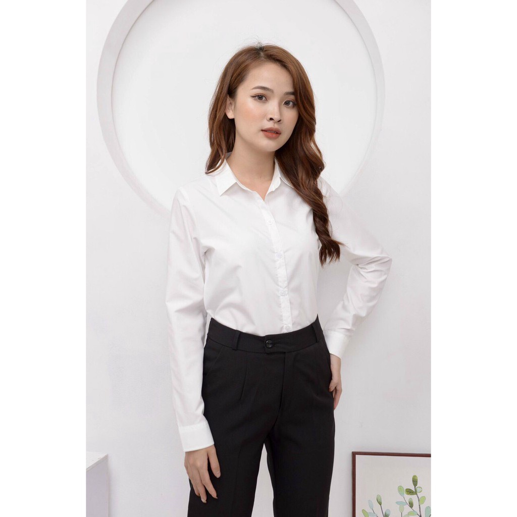 áo Sơ Mi Trắng Dài Tay Basic – Chipxinhxk