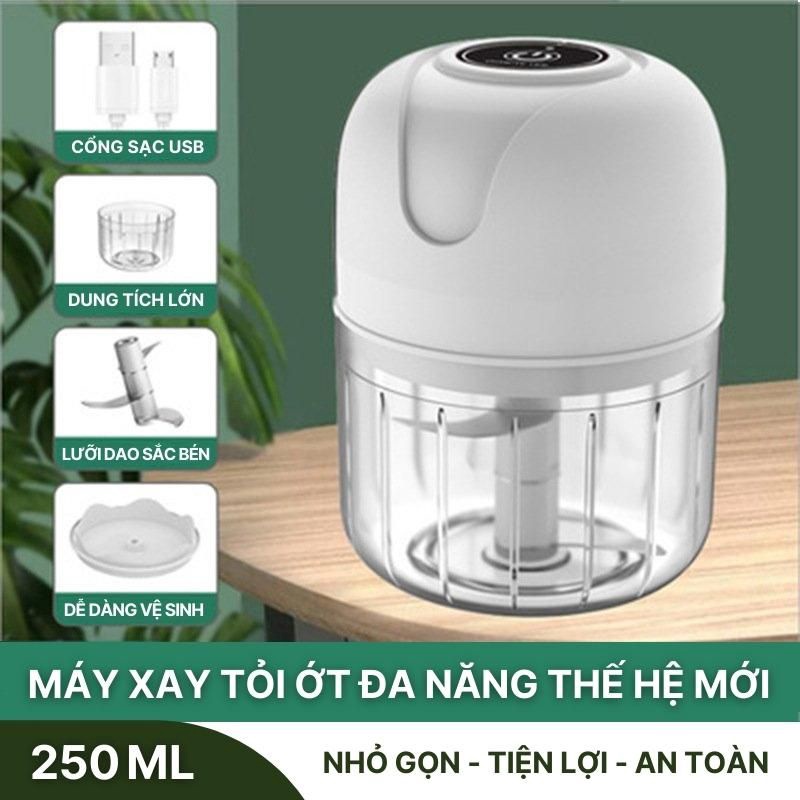 Máy Xay Tỏi ớt Mini Cổng Sạc Usb M02 – Su