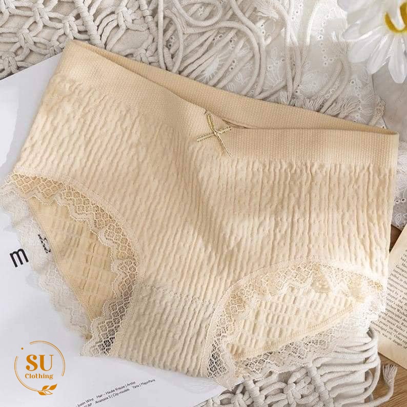 Quần Lót Nữ Cotton Viền Ren Kháng Khuẩn Nhiều Màu (giao Màu Ngẫu Nhiên) – Su Clothing