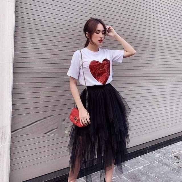 Chân Váy Ren Lưới Nhiều Lớp Tua Nhọn Cá Tính – Chipxinhxk