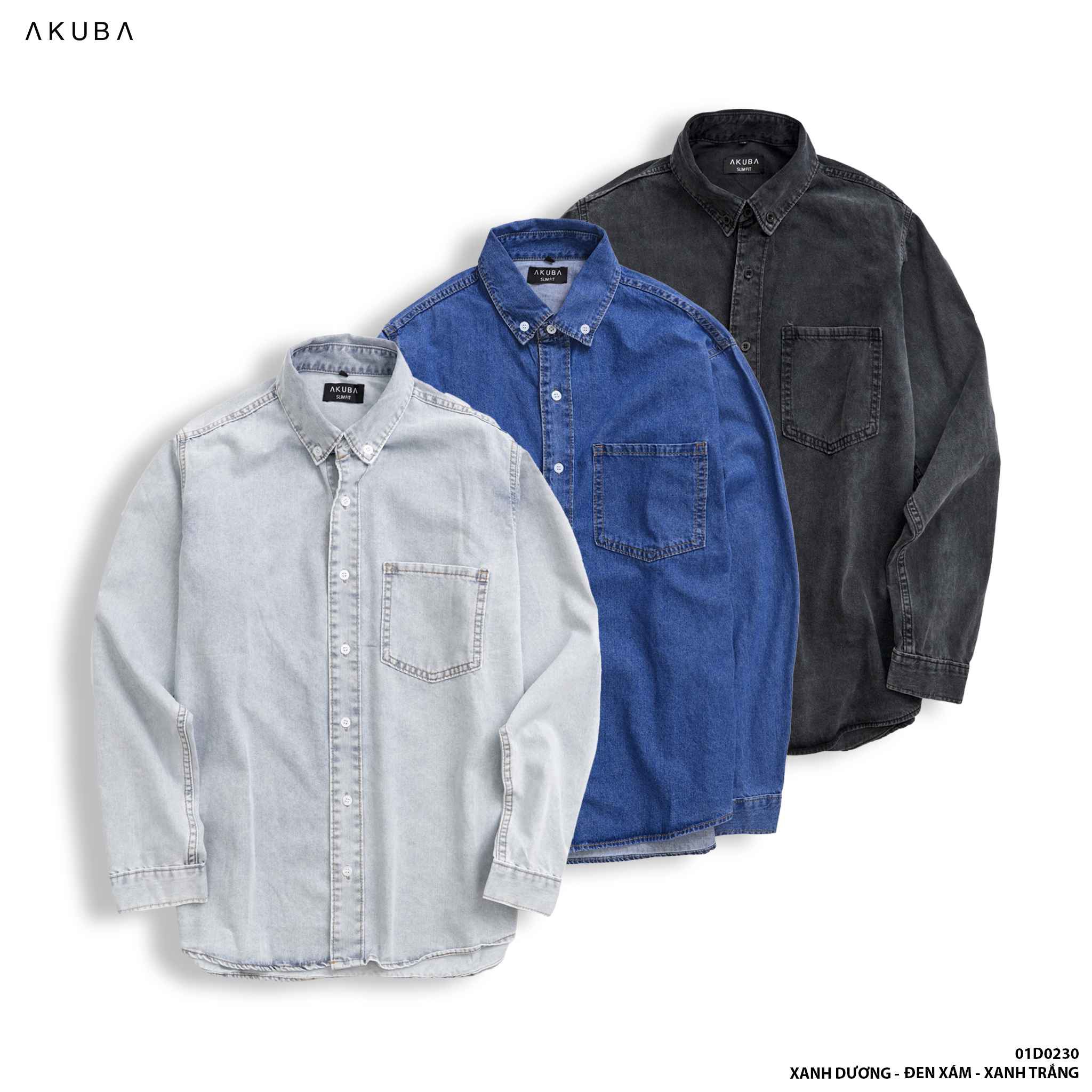 áo Sơ Mi Tay Dài 01d0230 – Akuba