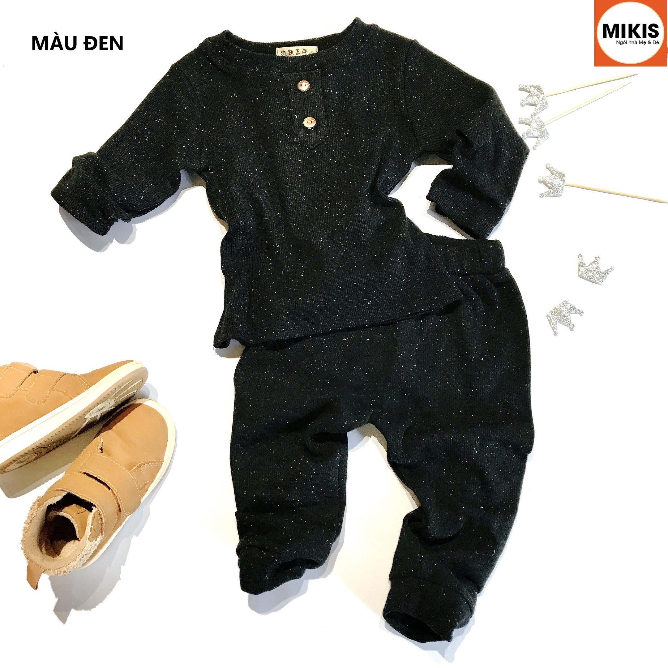 Bộ Nỉ Pijama Tăm – Mikis