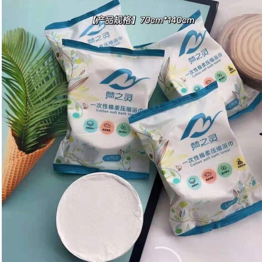 Khăn Tắm Nén Du Lịch Bằng Cotton Dùng Một Lần – Su