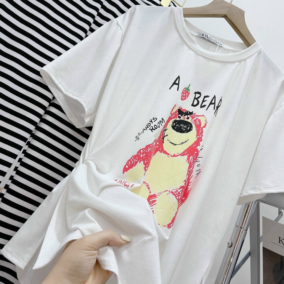 áo Thun Cotton Form Rộng Gấu Bear – Lê Phương Boutique