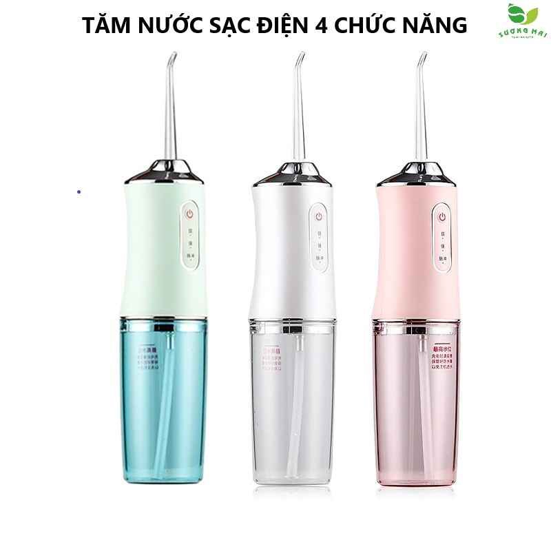 Tăm Nước Sạc điện 4 Chức Năng Chăm Sóc Răng Miệng Tiện Lợi – Sương Mai