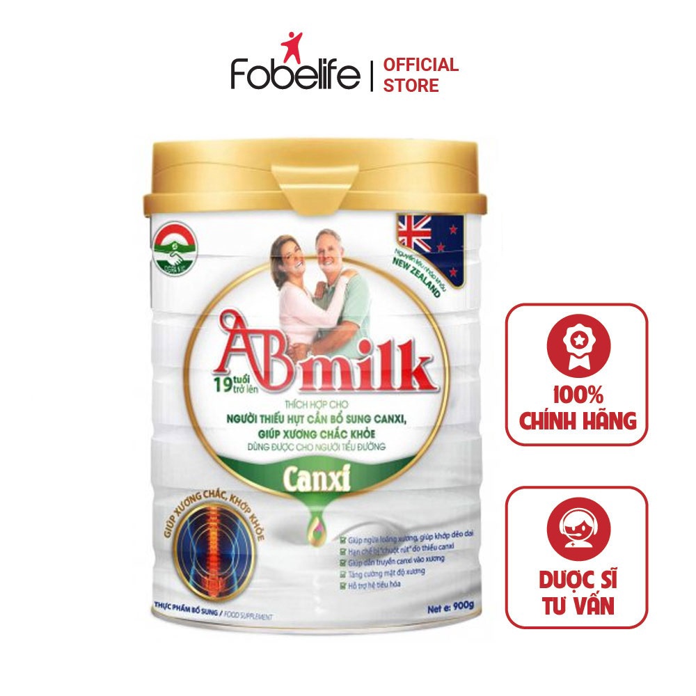 Sữa Bột Abmilk Canxi Bổ Sung Dưỡng Chất Giúp Xương Chắc Khỏe 900g – Findkosts