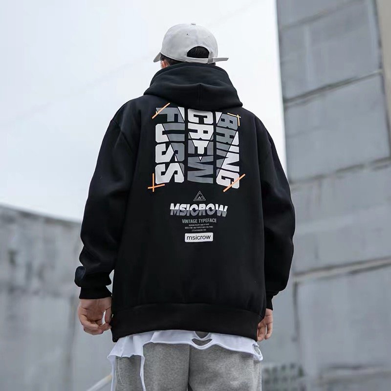 Hoodie Msicrow Nỉ Bông Cotton Form Rộng Mũ To 2 Lớp – Monster X Street