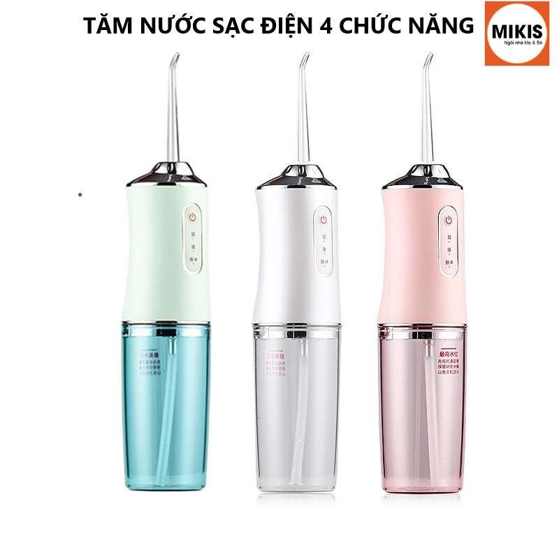 Tăm Nước Sạc điện 4 Chức Năng Chăm Sóc Răng Miệng – Sương Mai