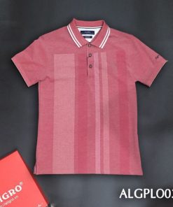 áo Polo Cổ Bẻ Họa Tiết Kẻ Sọc Algplo34 – Aligro