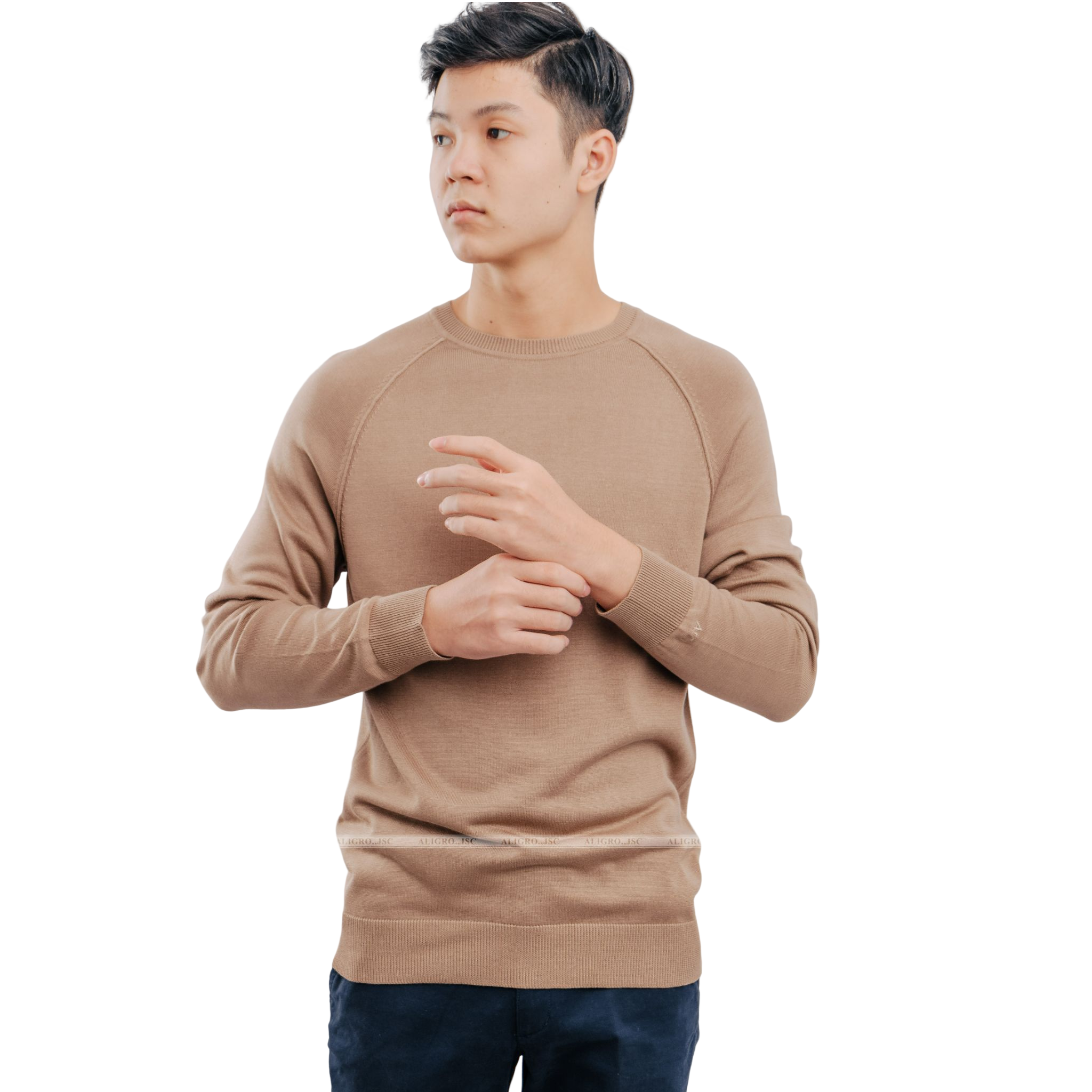 áo Len Cổ Tròn Vai Zaclang Alend038 – Aligro