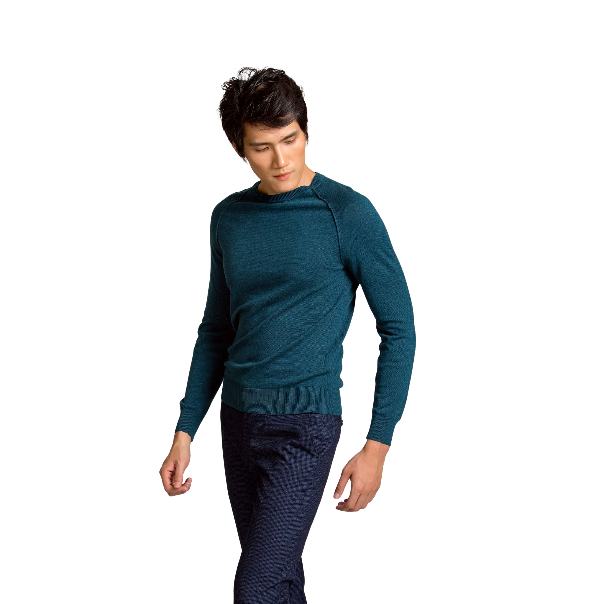 áo Len Cổ Tròn Viền Nổi Dài Tay Alend040 – Aligro