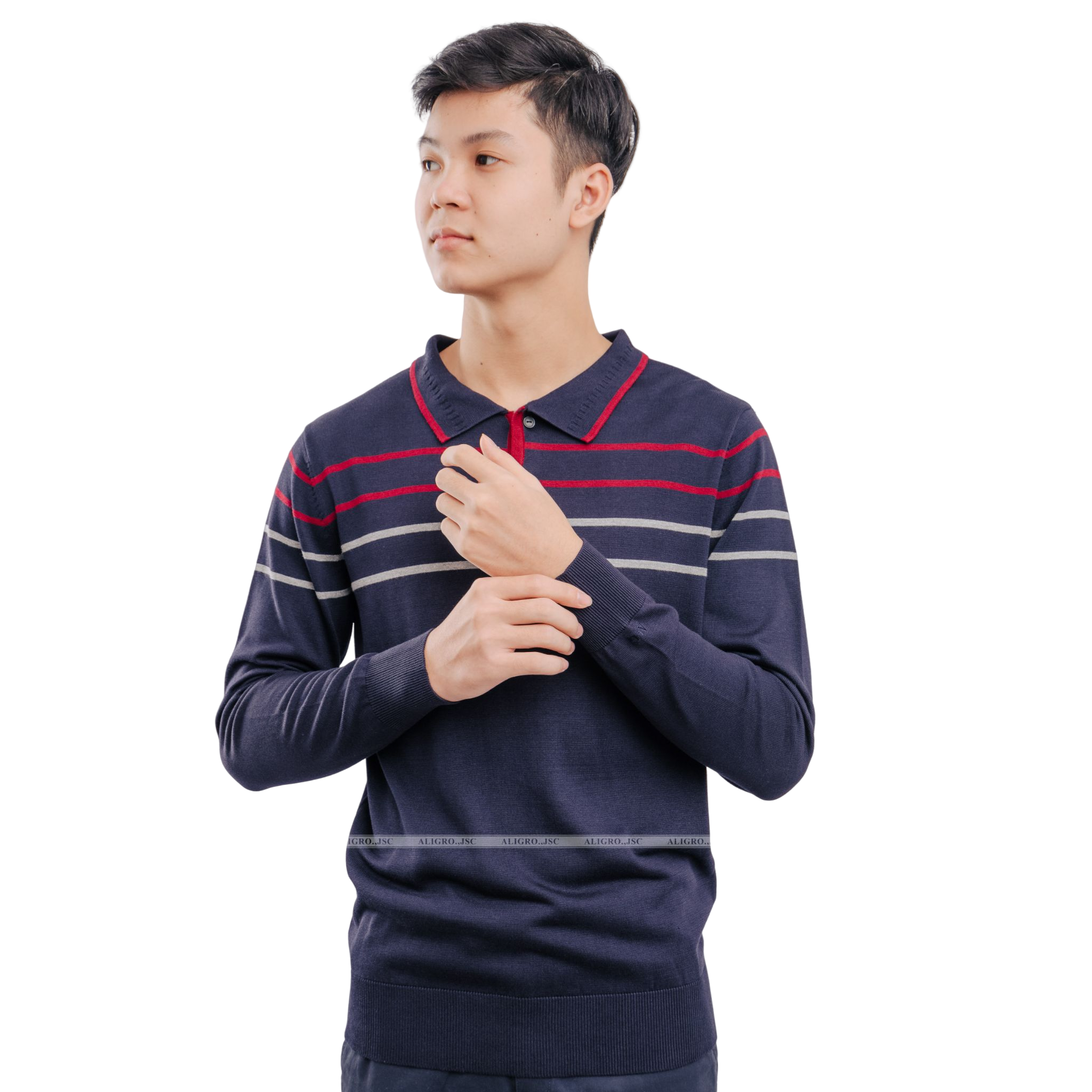 áo Len Cổ Bẻ Dài Tay Alend035 – Aligro