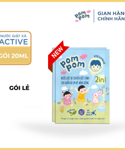 Dây 12 Gói – Dùng Cho Cả Nhà – Gel Giặt Xả 2in1″lành” – Sạch Sâu Vết Bẩn – Dưỡng Mới Vải – Lưu Hương Tích Hợp Kháng Khuẩn An Toàn Cho đồ Lót