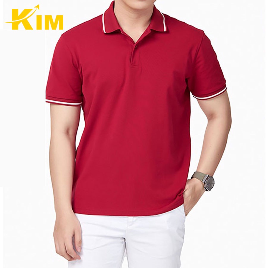 áo Thun Nam Polo Phối Viền Cotton Mịn Mát – Kim