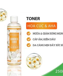 Nước Hoa Hồng Toner Hoa Cúc & Aha Ngừa Mụn, Giảm Dầu 250ml – Milaganics