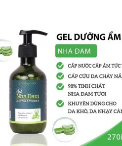 New Version Gel Nha đam Dưỡng ẩm đa Năng & Làm Mềm Da 270ml – Milaganics