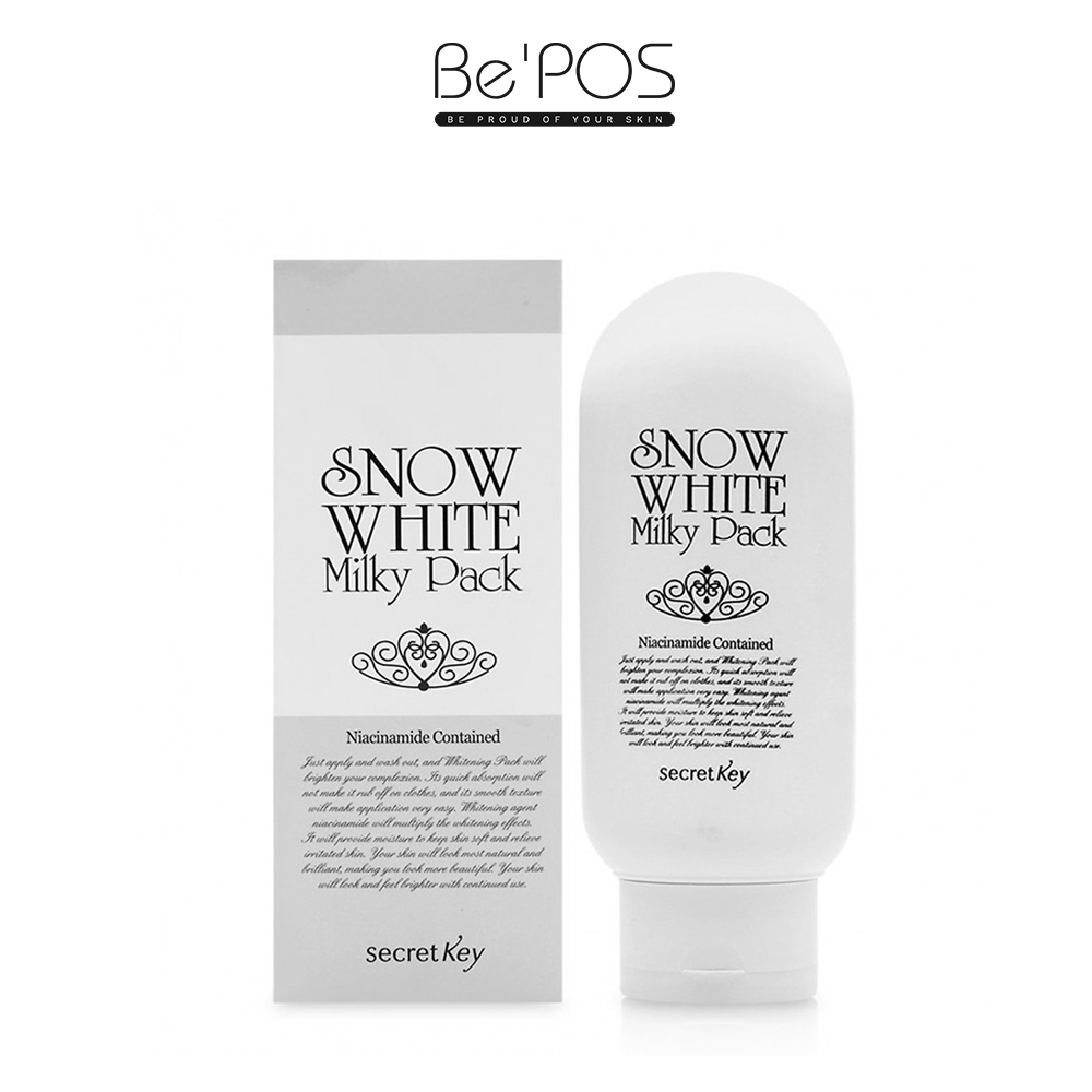 Kem Dưỡng Nâng Tone Body Snow White Milky Pack 120g – Secret Key