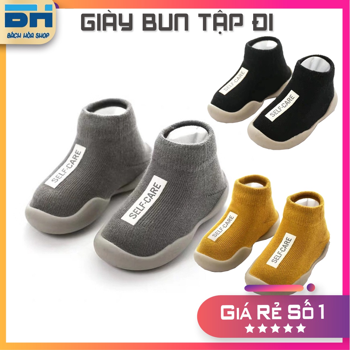 Giày Bún Cao Cổ Cho Bé Tập đi – Bh Kids